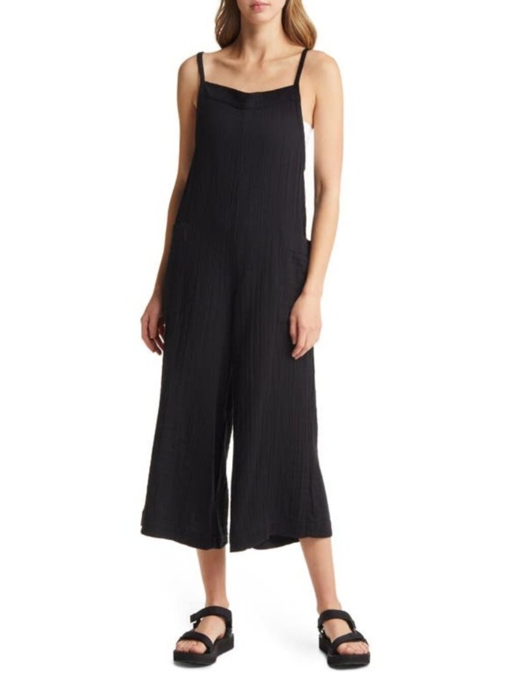 Rip Curl Womens Juniors Premium Adjustable Straps Surf Jumpsuit Black Size L NWT